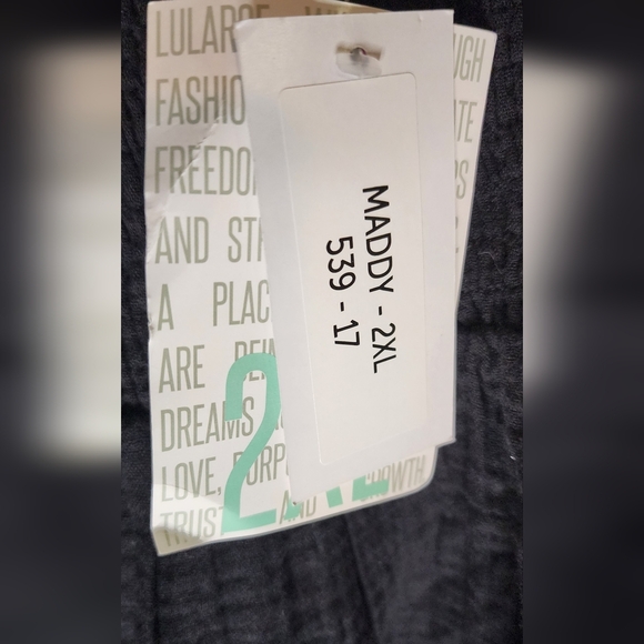 Women's Lularoe Black Maddy 2xl New With Tags - Picture 5 of 5